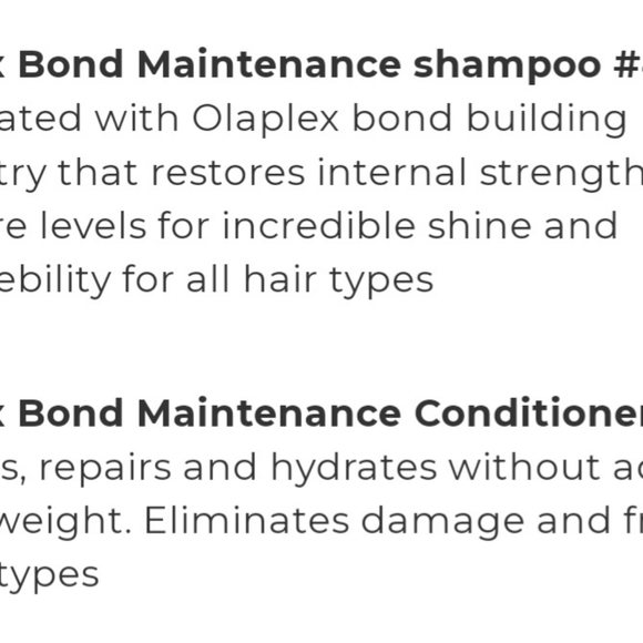 NEW OLAPLEX Bond Maintenance No.4 Shampoo No.5 Conditioner & No.3 Hair Perfector - Picture 6 of 7
